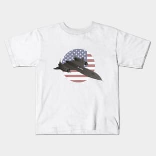 American SR-71 Blackbird Reconnaissance Aircraft Kids T-Shirt